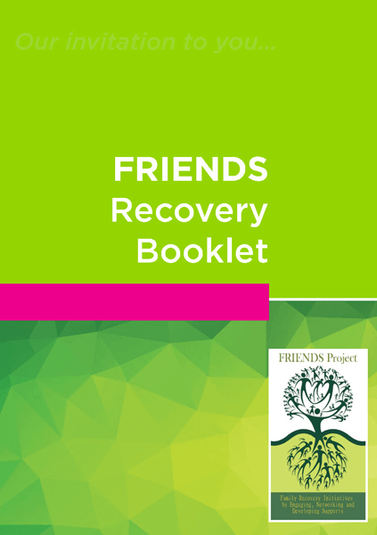 Front page of FRIENDS Recovery Booklet